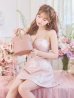 画像5: sugarコラボカラー・XSサイズあり【ROBE de FLEURS/ローブドフルール】サイドミニリボン/ スパンコール/ グロウ/ セットアップ/ フレア/ ミニドレス/ キャバドレス[OF2]