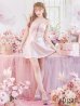 画像7: sugarコラボカラー・XSサイズあり【ROBE de FLEURS/ローブドフルール】サイドミニリボン/ スパンコール/ グロウ/ セットアップ/ フレア/ ミニドレス/ キャバドレス[OF2]