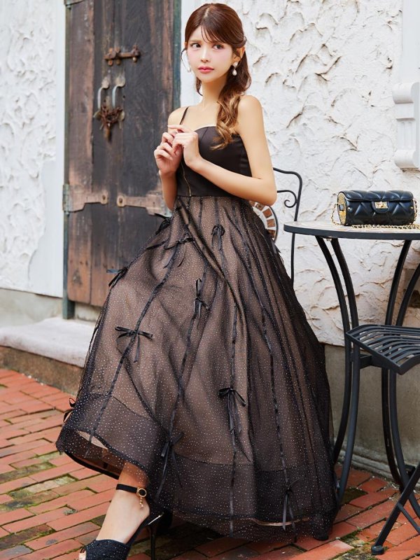 ブラック モデル:まりん 身長:164cm 着用サイズ:Sサイズ