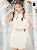XSサイズあり【ROBE de FLEURS/ローブドフルール】ハートスタッズ/ バストジップ/ セットアップ/ タイト/ ミニドレス/ キャバドレス[OF2]【一部予約商品/6月上旬発送予定】