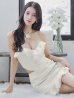 画像10: XSサイズあり【ROBE de FLEURS/ローブドフルール】ローズクロスネック/ サテン/ フリル/ タイト/ セットアップ/ ミニドレス/ キャバドレス[OF2]