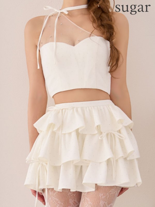 アイボリー　モデル：るりぴ 身長：165cm 着用サイズ：Sサイズ