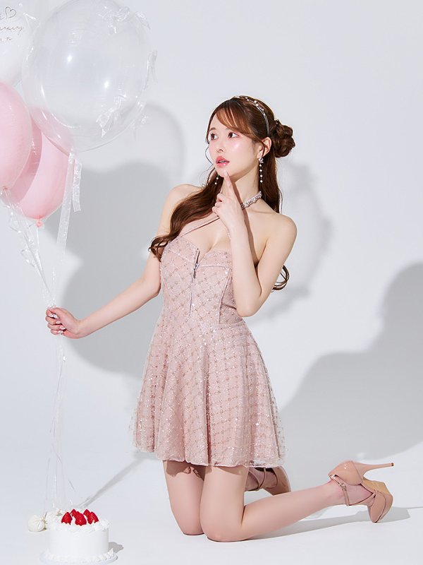 ピンク モデル：ゆめ　身長：160cm　着用サイズ：Sサイズ