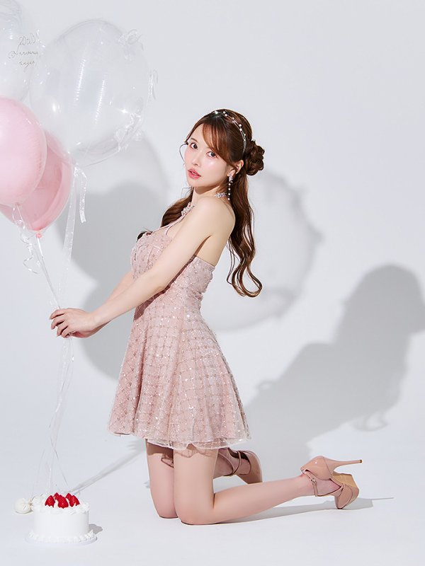 ピンク モデル：ゆめ　身長：160cm　着用サイズ：Sサイズ