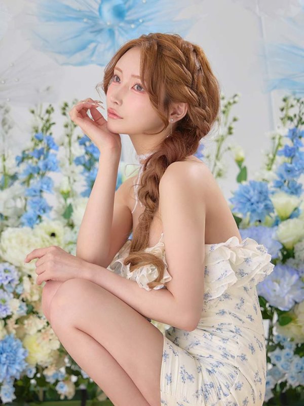 ブルー　モデル：まみ　身長：161cm　着用サイズ：Sサイズ