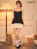ブラックxアイボリー　モデル：羽澄まり　身長：158cm　着用サイズ：Sサイズ