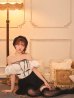 アイボリーxブラック　モデル：羽澄まり　身長：158cm　着用サイズ：Sサイズ