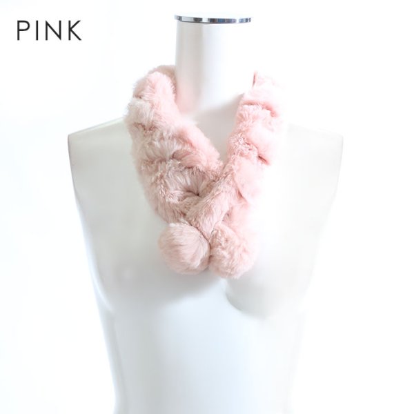 画像5: 【小物SALE】【ファッション小物：ファーショール】ラビットファーマフラー【2color】[HC02]