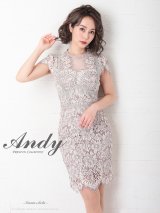 【Andy ANDY Fashion Press 11 COLLECTION 09】フラワーレース/ シアー/ ハイネック/ タイト/ ミニドレス/ キャバドレス[OF05]