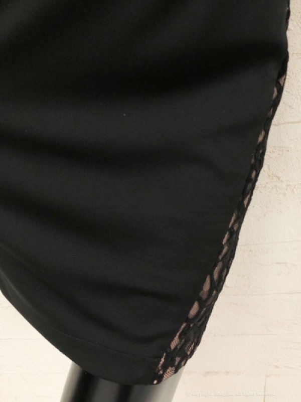 画像21: 【Miyu × GLAMOROUS by Andy 05 COLLECTION 03】七分袖/ 長袖/ 袖あり/ ストレッチ/ 切り替えデザイン/ タイト/ ミニドレス/ キャバドレス[FB03]