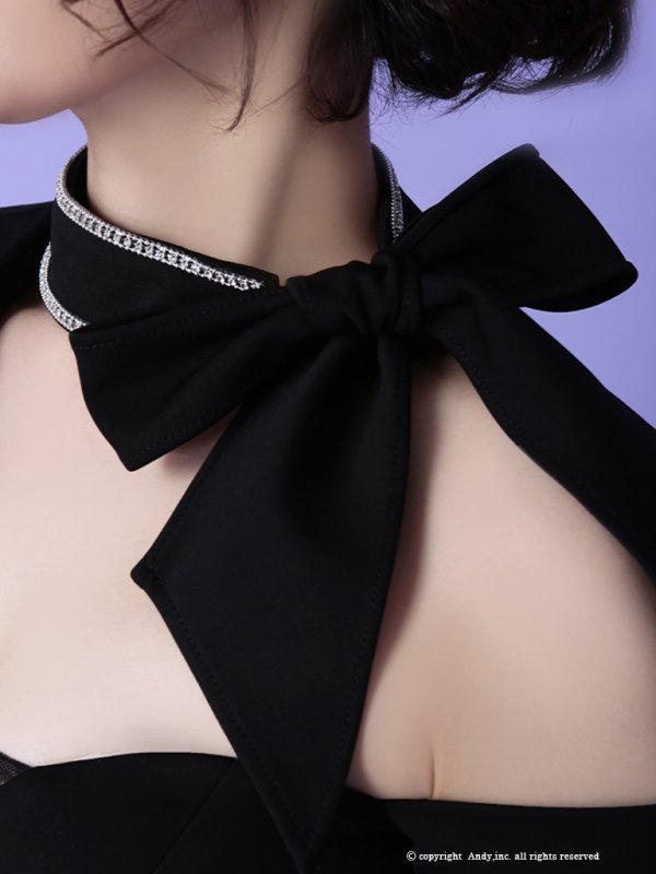 画像6: 【Andy GLAMOROUS/アンディグラマラス】スカーフプリント/ リボン/ ストレッチ/ タイト/ セットアップ/ ミニドレス/ キャバドレス[OF05]