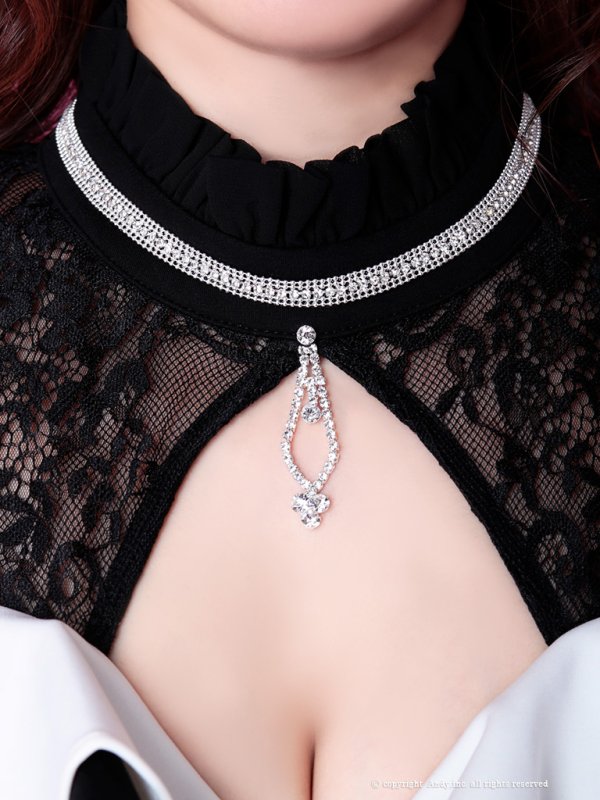 画像13: 【SALE】【Andy GLAMOROUS/アンディグラマラス】バイカラー/ オフショルダー/ ハイネック/ ストレッチ/ タイト/ ミニドレス / キャバドレス[FB03]
