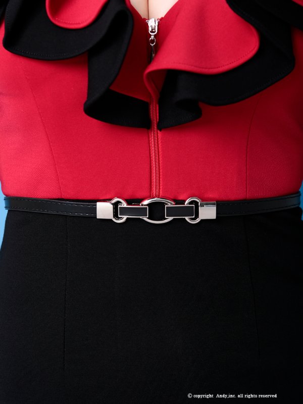 画像21: 【Andy GLAMOROUS/アンディグラマラス】ジップ/ フリル/ オフショル/ ストレッチ/ タイト/ ミニドレス/ キャバドレス[OF05]