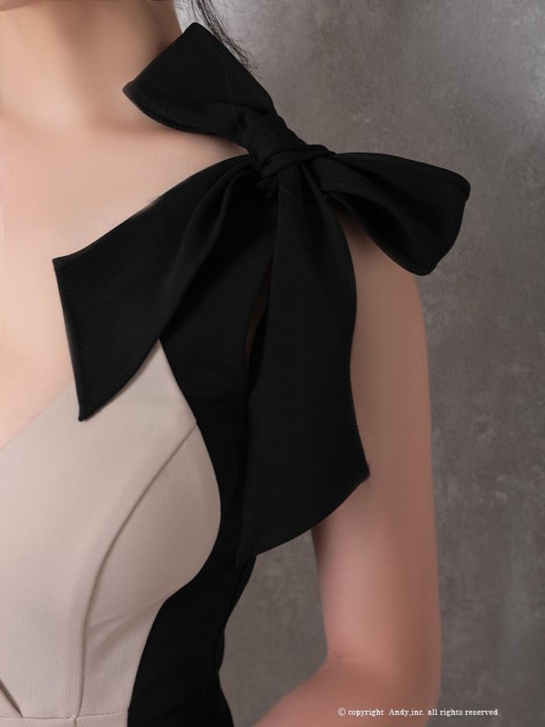 画像5: 【Andy GLAMOROUS/アンディグラマラス】バイカラー/ ワンカラー/ ノースリーブ/ リボンデザイン/ 切り替え/ タイト/ ミニドレス/ キャバドレス[OF05]