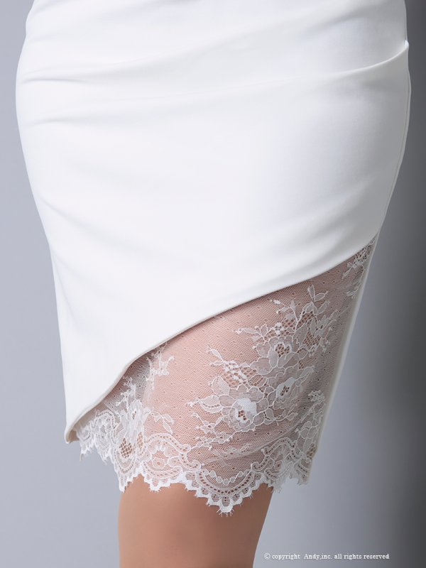 画像7: 【Andy GLAMOROUS/アンディグラマラス】レース切替/ Vネック/ レース/ 袖あり/ 五分袖/ タイト/ ミディアム丈/ ミニドレス/ キャバドレス[OF05]