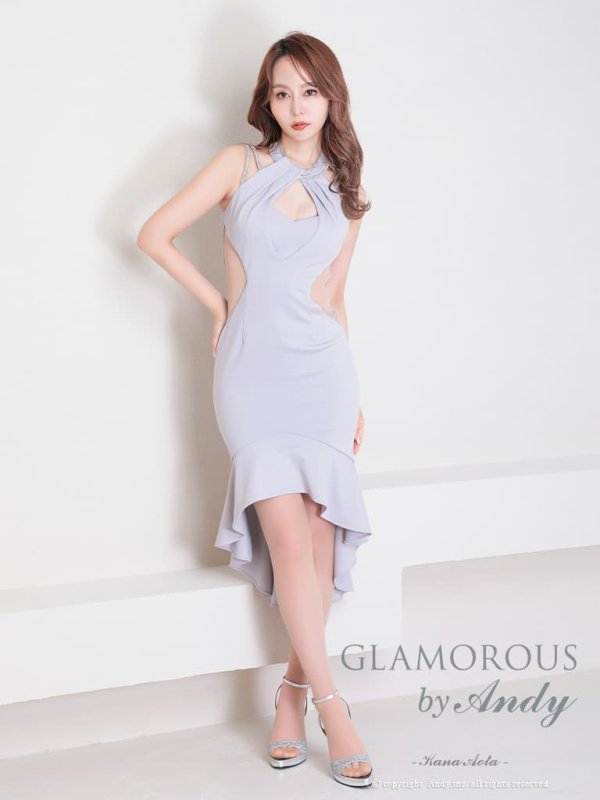 ライトグレー　モデル：青田夏奈　身長：163cm　着用サイズ：Sサイズ