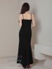 画像5: 【Andy GLAMOROUS/アンディグラマラス】マーメイド/ ワンカラー/ ラメ/ キャミソール/ ストレッチ/ タック/ ロングドレス/ キャバドレス long[OF05]