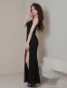 画像4: 【Andy GLAMOROUS/アンディグラマラス】マーメイド/ ワンカラー/ ラメ/ キャミソール/ ストレッチ/ タック/ ロングドレス/ キャバドレス long[OF05]