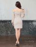 画像13: XSサイズあり【Andy GLAMOROUS/アンディグラマラス】オフショルダー/ シフォンスリーブ/ ストレッチ/ タイト/ ミニドレス/ キャバドレス[OF05]