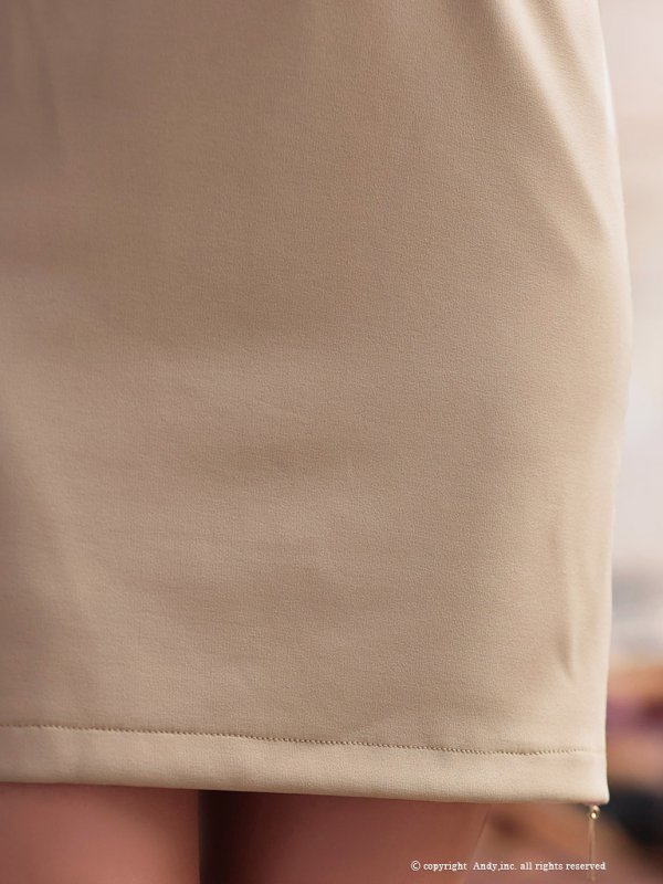 画像15: XSサイズあり【Andy GLAMOROUS/アンディグラマラス】チェーンパイピング/ フロントジップ/ ベルト/ ノースリーブ/ ストレッチ/ タイト/ ミニドレス/ キャバドレス[OF05]