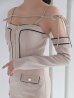 ベージュ モデル：七瀬みほ　身長：162cm　着用サイズ：Sサイズ