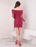 レッド  モデル：七瀬みほ　身長：162cm　着用サイズ：Sサイズ