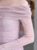 ピンクベージュ モデル：あみ　身長：163cm　着用サイズ：Sサイズ