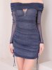 ネイビー  モデル：七瀬みほ　身長：162cm　着用サイズ：Sサイズ