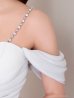 ホワイト　モデル：七瀬みほ　身長：162cm　着用サイズ：Sサイズ