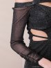 ブラック モデル：七瀬みほ　身長：162cm　着用サイズ：Sサイズ