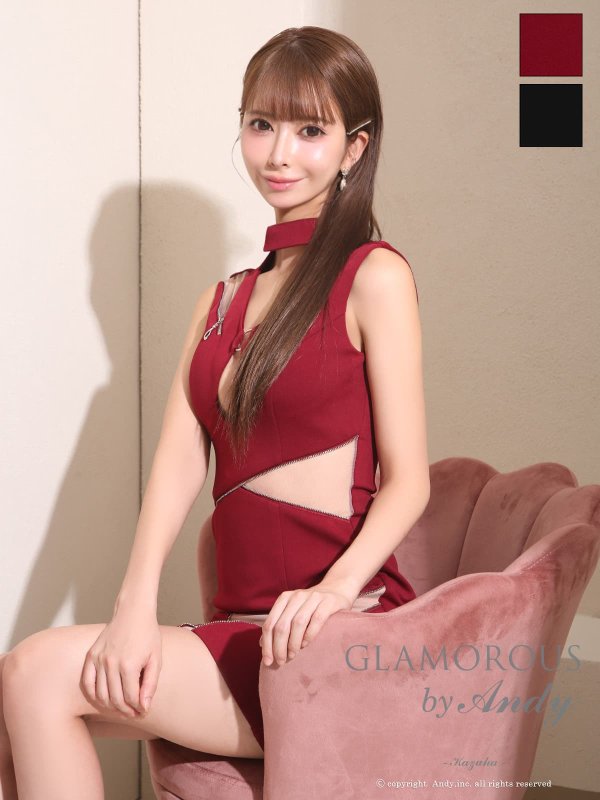 ワインレッド　モデル：かずは　身長：160cm　着用サイズ：Sサイズ