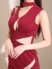 ワインレッド　モデル：かずは　身長：160cm　着用サイズ：Sサイズ