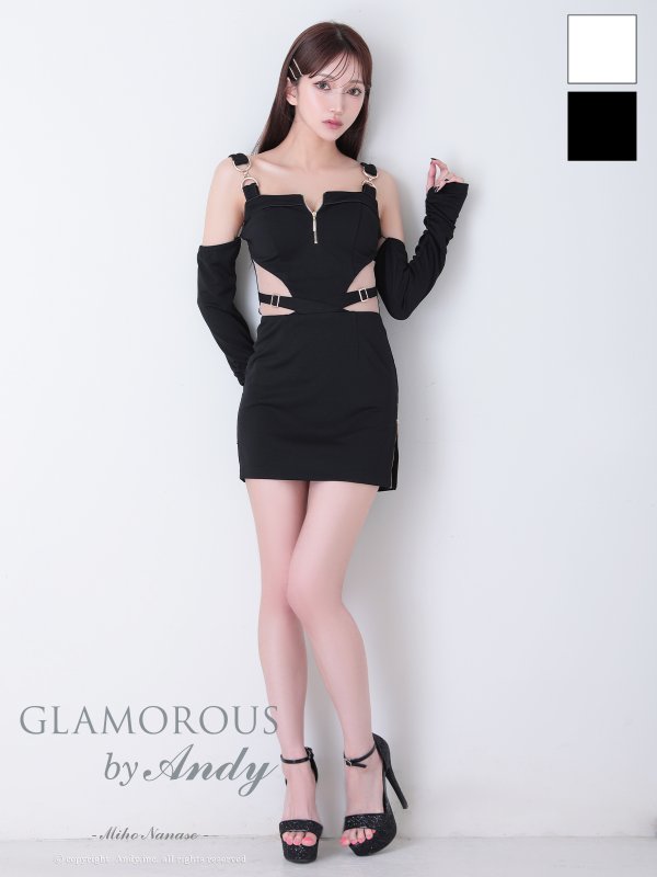 ブラック モデル：七瀬みほ　身長：162cm　着用サイズ：Sサイズ