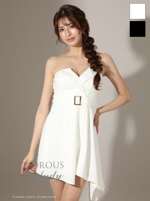 ホワイト　モデル：あみ　身長：163cm　着用サイズ：Sサイズ