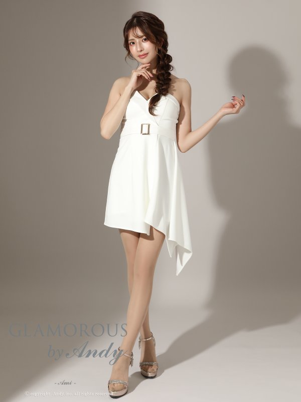 ホワイト　モデル：あみ　身長：163cm　着用サイズ：Sサイズ