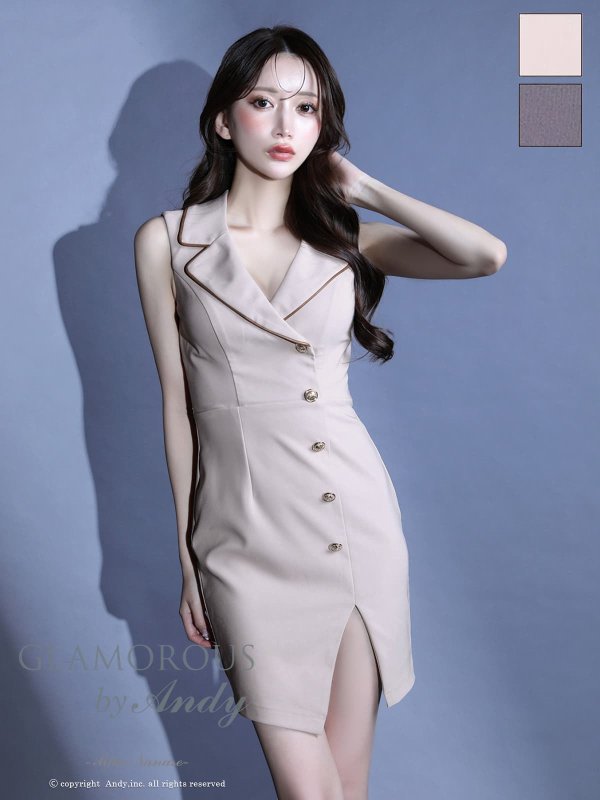 ベージュ　モデル：七瀬みほ　身長：162cm　着用サイズ：Sサイズ