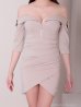ベージュ　モデル：あみ　身長：163cm　着用サイズ：Sサイズ