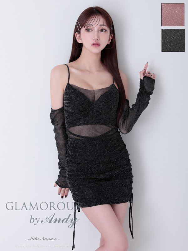 ブラック モデル：七瀬みほ　身長：162cm　着用サイズ：Sサイズ