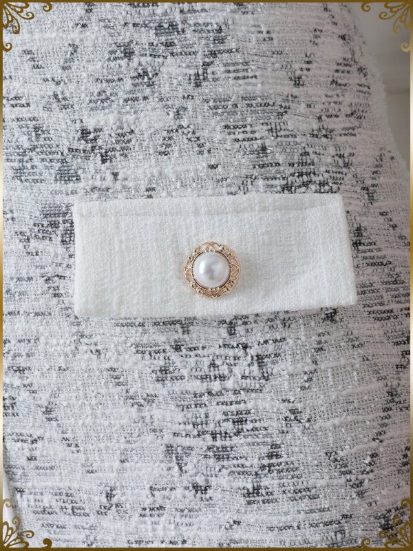 画像21: 【An to you/アントューユー】 ストレッチツイード/ 半袖/ 袖あり/ Vネック/ タイト/ ミニドレス/ キャバドレス[OF05]