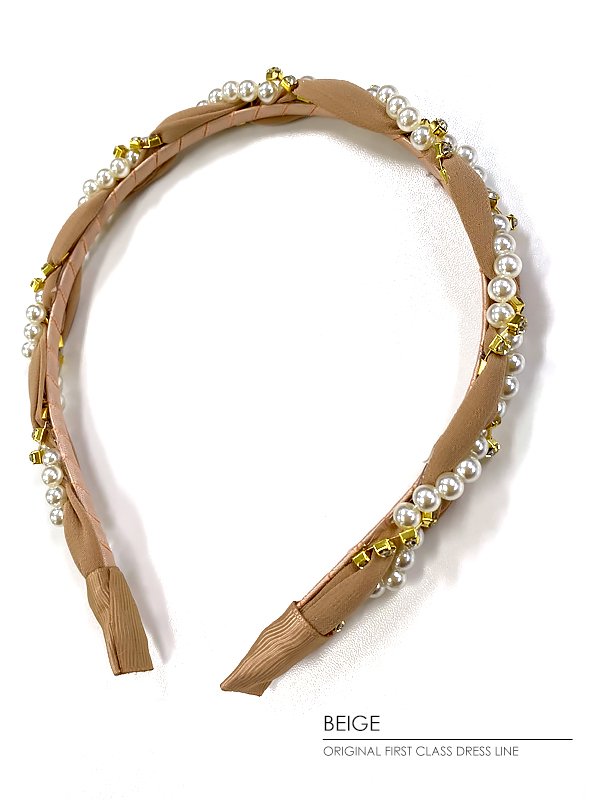 画像3: 【アクセサリー：カチューシャ】【ANGEL R/エンジェルアール】パール＆ビジューデザインカチューシャ[OF02]