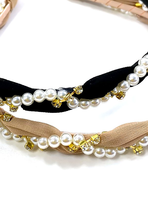 画像5: 【アクセサリー：カチューシャ】【ANGEL R/エンジェルアール】パール＆ビジューデザインカチューシャ[OF02]