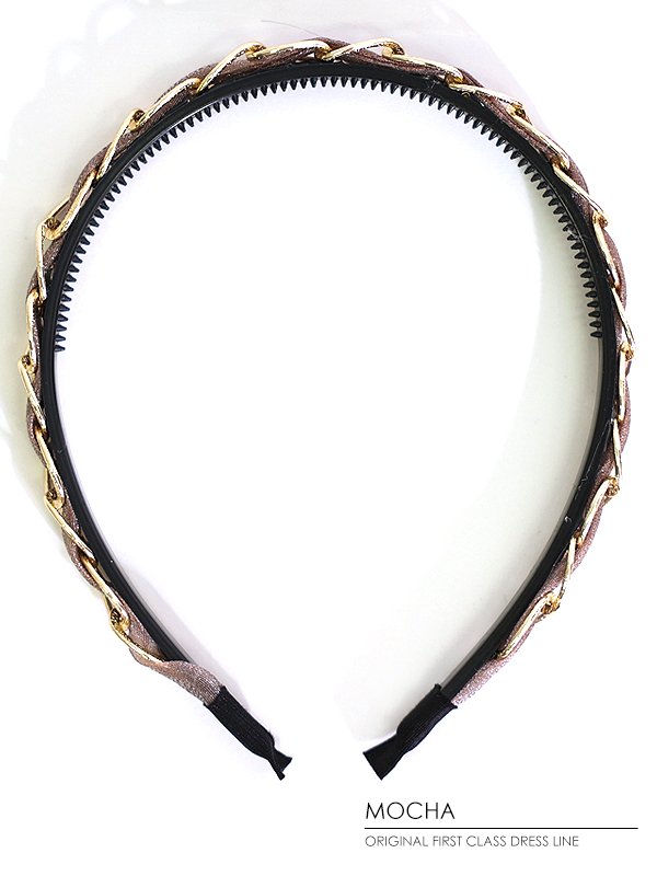 画像4: 【アクセサリー：カチューシャ】【ANGEL R/エンジェルアール】ゴールドチェーンラメカチューシャ[OF02]