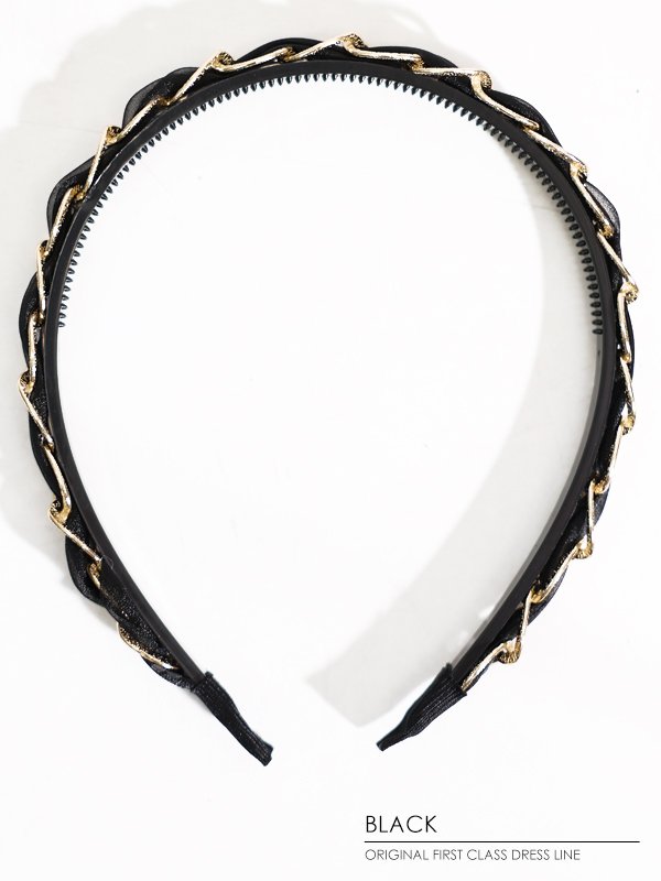 画像5: 【アクセサリー：カチューシャ】【ANGEL R/エンジェルアール】ゴールドチェーンラメカチューシャ[OF02]