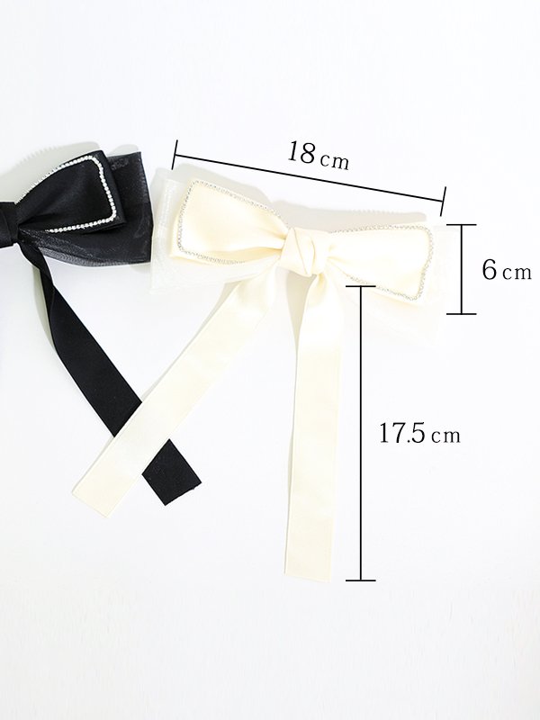 画像5: 【アクセサリー：ヘアアクセ】【ANGEL R/エンジェルアール】ラインビジューレースダブルリボン[OF02]