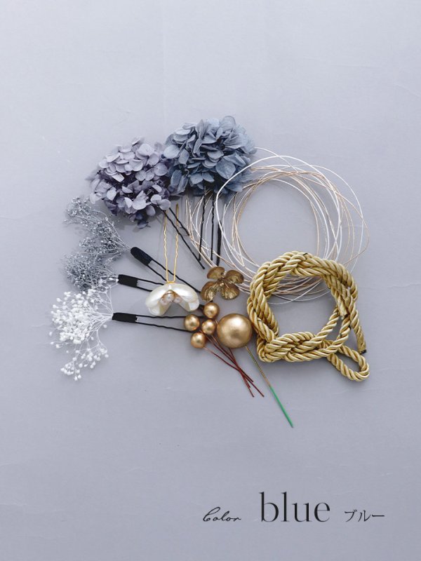 画像8: 【卒業袴小物】ドライフラワーセット髪飾り【2カラー】
