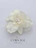 画像1: 【卒業袴小物】オーガンジー×パールアーティフィシャルフラワーコサージュ【1カラー】 (1)