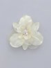 画像2: 【卒業袴小物】オーガンジー×パールアーティフィシャルフラワーコサージュ【1カラー】 (2)