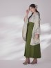 画像8: 【予約商品 / 1月中旬発送予定】白牡丹 モカ二尺袖着物【卒業袴３点セット 二尺袖着物/帯/袴】 (8)