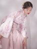 画像5: 【予約商品 / 1月中旬発送予定】ピンク牡丹×菊 ペールピンク二尺袖着物【卒業袴３点セット 二尺袖着物/帯/袴】 (5)