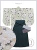 画像31: 【予約商品/1月中旬発送】牡丹×菊 くすみグリーン二尺袖着物【卒業袴３点セット 二尺袖着物/帯/袴】 (31)